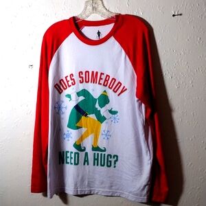 ELF, Unisex,Size M ( 44" around the chest not stretched out) X-Mas shirt.